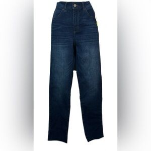 Caslon High Waisted Straight Jeans Dark Wash Size 2 NWT